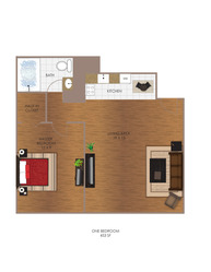 Sherwood 1 Bedroom B